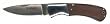 Gun Grip Checkered Texture Wood Handle Folder Large - Knives - Pocket/Folder
