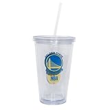 Golden State Warriors Double Wall Tumbler with Straw