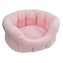 Pink Fleece Softee Cat Bed - Size 2 - (41cms x 36cms)