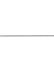 14k Wg 1.40mm Solid D/c Machine-made Rope Chain, Best Quality Free Gift Box Satisfaction Guaranteed