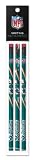 Miami Dolphins 3 Pack Wood Pencil in Clear Bag with Header - NFL (12005-QUO)