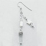 White w/Crystals Earrings
