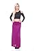 Stanzino Women's Solid High Waist Long Skirt