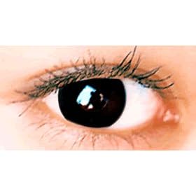 Crazy Color Contacts Nonprescription Black