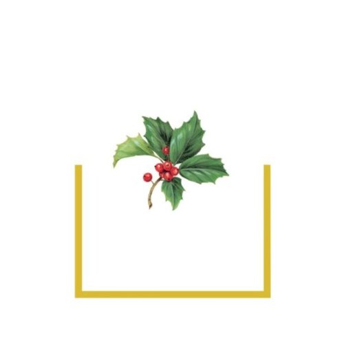 Place Card Pak of 8 Die Cut Holly Leaves