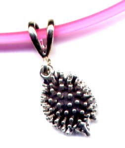 Childrens Toyshop  Sporting Goods : 16" Pink Hedgehog Necklace Sterling Silver Jewelry Gift Boxed