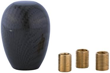 SFVAN Carbon Fiber black Resin Shift Knob Fit Most Cars
