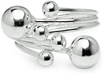 River Island Jewelry- 925 Sterling Silver Exquisite Women or Girls Ball Ring "Size 8"