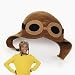 Brown Felt Classic Aviator Style Hat