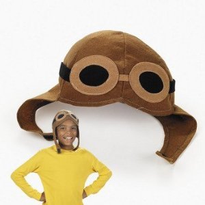 Brown Felt Classic Aviator Style Hat
