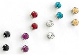 Bay Studio Swarovski Crystal Stud Earring Set SILVER-TONE