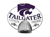 Bergamot 40078 Kansas State Wildcats Tailgater Bottle Opener Hitch Cover 9x4x6-in.