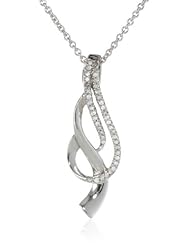 Sterling Silver Diamond Pendant Necklace (1/10 Cttw, I-J Color, I2-I3 Clarity), 18"