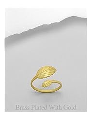 Leaf Ring In Brass