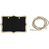 Wrapables Double Sided Mini Chalkboard for Wedding Gift Tags Party Favors Storage Labeling Tags, Rectangle, Set of 6