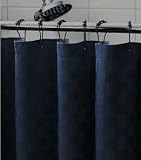 Black Box Weave Fabric Shower Curtain Woven
