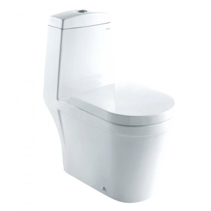 Dual Flush Toilet With 1 Piece Toilet Eco-Friendly Dual Flush High Quality Glaze Seat Included & In