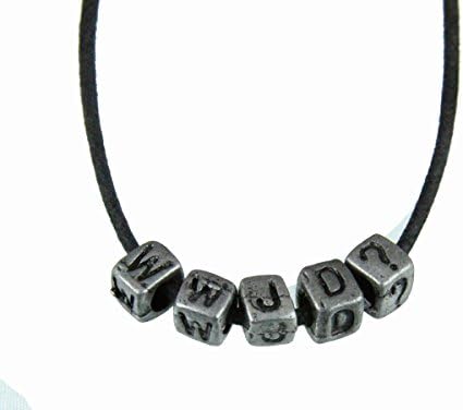 4031652 WWJD ? Necklace What Would Jesus Do ? Cord Christian Pendant