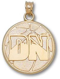 Denver Nuggets Basketball 3/4" 10K Charm/Pendant