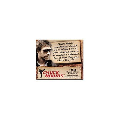 (5x6) Chuck Norris Quotes 2012 Daily Box Calendar