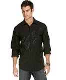 Marc Ecko Cut & Sew Sword Up Long Sleeve Woven Shirt