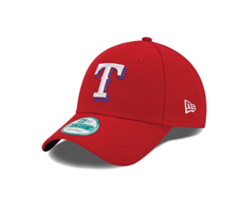 MLB Texas Rangers Alt The League 9FORTY Adjustable Cap, One Size, Scarlet