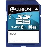 Centon Class 6 (6 MB/S) SDHC 16 GB Flash Card 16GBSDHC6 (Blue)