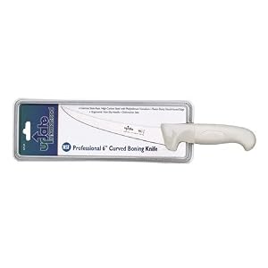 6 GERMAN HIGH-CARBON STAINLESS STEEL CURVED BLADE BONING KNIFE by 