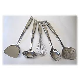 JIX 5 PCS PREMIUM KITCHEN TOOL SET WITH WALL RACK