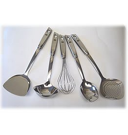 JIX 5 PCS PREMIUM KITCHEN TOOL SET WITH WALL RACK