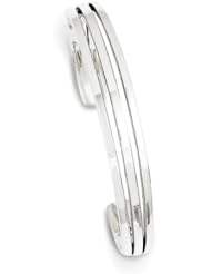 Sterling Silver Cuff Bangle Bracelet, Best Quality Free Gift Box Satisfaction Guaranteed