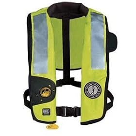 Click here to buy Mustang Deluxe Inflatable PFD with HIT and ANSI Reflective Tape.