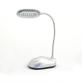 14 LED Reading Desk Table Flex Lights Portable Lamp AA by LED Wholesalers