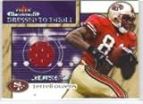 2002 Fleer Maximum Dressed to Thrill #15 Terrell Owens - San Francisco 49ers (Piece of Authentic Jersey ) (Football Cards)