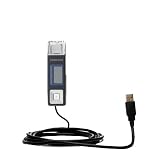 Classic Straight USB Cable for the Samsung Yepp YP-U2JXB with Power Hot Sync and Charge capabilities - Gomadic Brand w TipExchange Technology