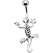 Surgical Steel Gecko Belly Ring