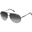 Carrera Turbo/S Men's Aviator Metal Sports Sunglasses - Ruthenium Semi Matte Black/Gray Gradient