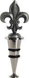 Lazart® Fleur-de-Lis Pewter Top Wine Stopper