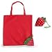 Collapsible Nylon Tote Bag - Strawberry