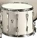 CB 3660 12" x 15" White Marching Snare Drum