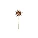Ancient Graffiti Zinnia Flower Spinner Stake, Small