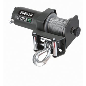 12 Volt 1 HP 2000 Lb. Capacity Portable Winch with with Automatic Load-Holding Brake for ATV/UTV