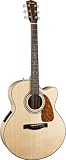 Fender CJ-290 SCE Jumbo Acoustic-Electric Guitar, Natural