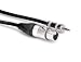 Hosa MXM-001.5 Camcorder Microphone Cable, Neutrik XLR3F to Hosa 3.5 mm TRS, 1.5 ft