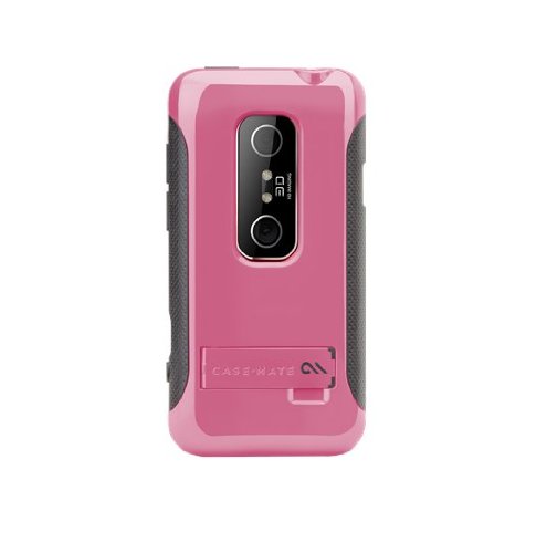 Case-Mate BT-COV-CM015754 POP Case und Desk stand f&uuml;r HTC EVO 3D pink/grau Preisvergleich