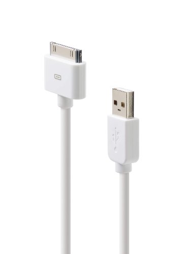 Belkin 10 PIN 24/28awg Sync and Charging Cable for ipod and iPhone (White)