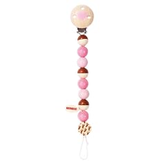 Heimess 734710 - Schnullerkette Ros�/natur I