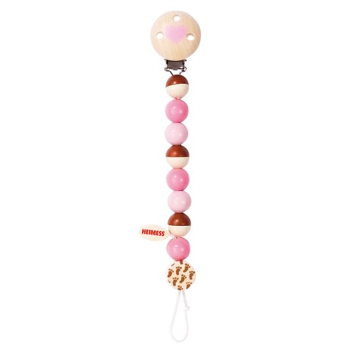 Heimess 734710 - Schnullerkette Ros&eacute;/natur I Preisvergleich