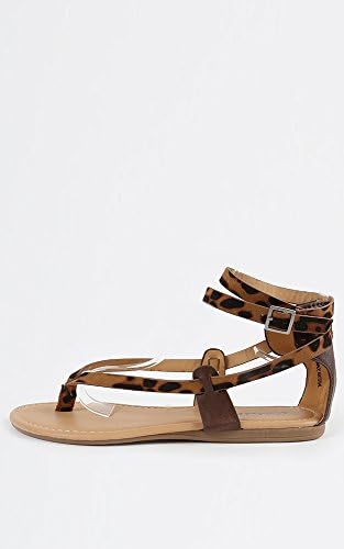 Dollhouse Hipp Leopard Ankle Strap Sandals LEOPARD 8.5 New: In Box