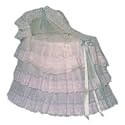 Ribbons and Lace Bassinet Set - color: Blue Ribbon